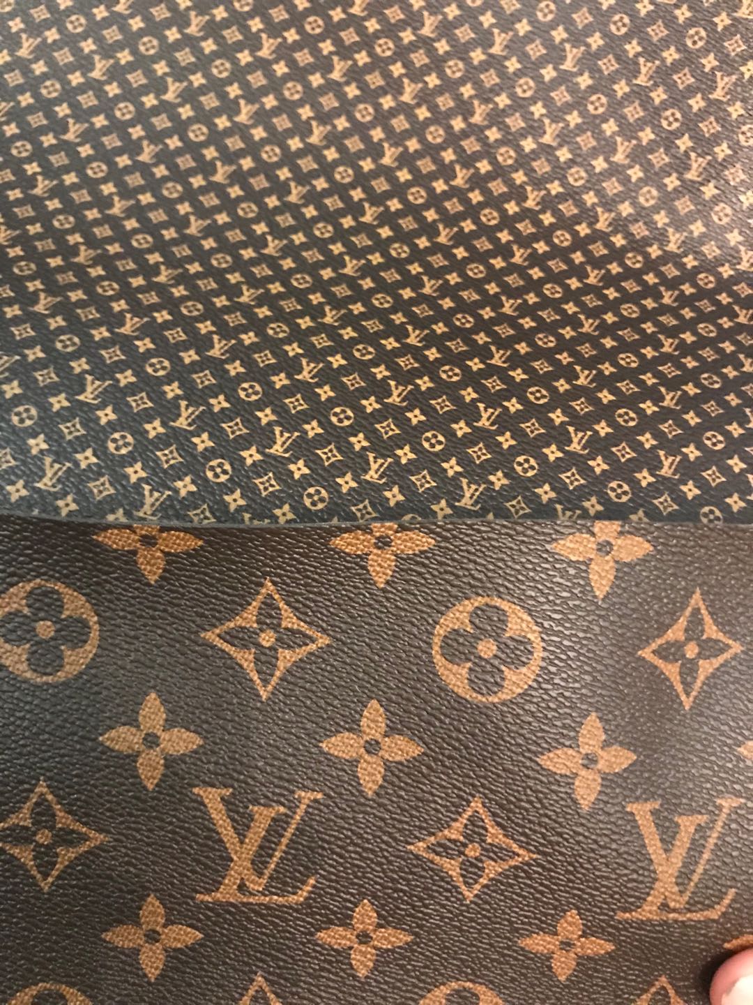 Elastic LV Leather Fabric  4 way stretching Louis Vuitton Fabric