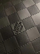 Load image into Gallery viewer, Textured Black Embossed LV Damier Check Soft Leather