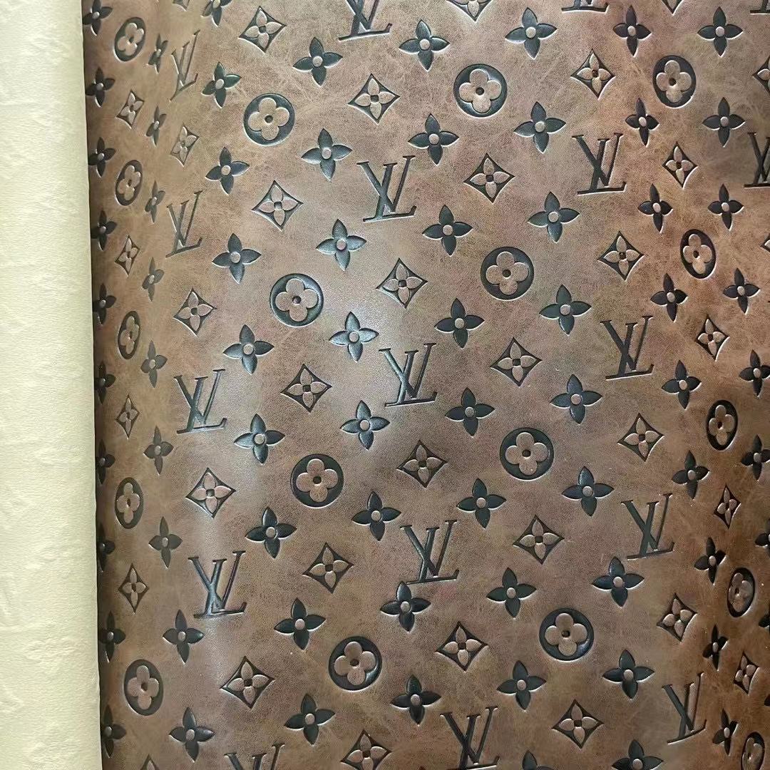 LV vintage marron en relief de haute qualité pour sac à chaussures personnalisé