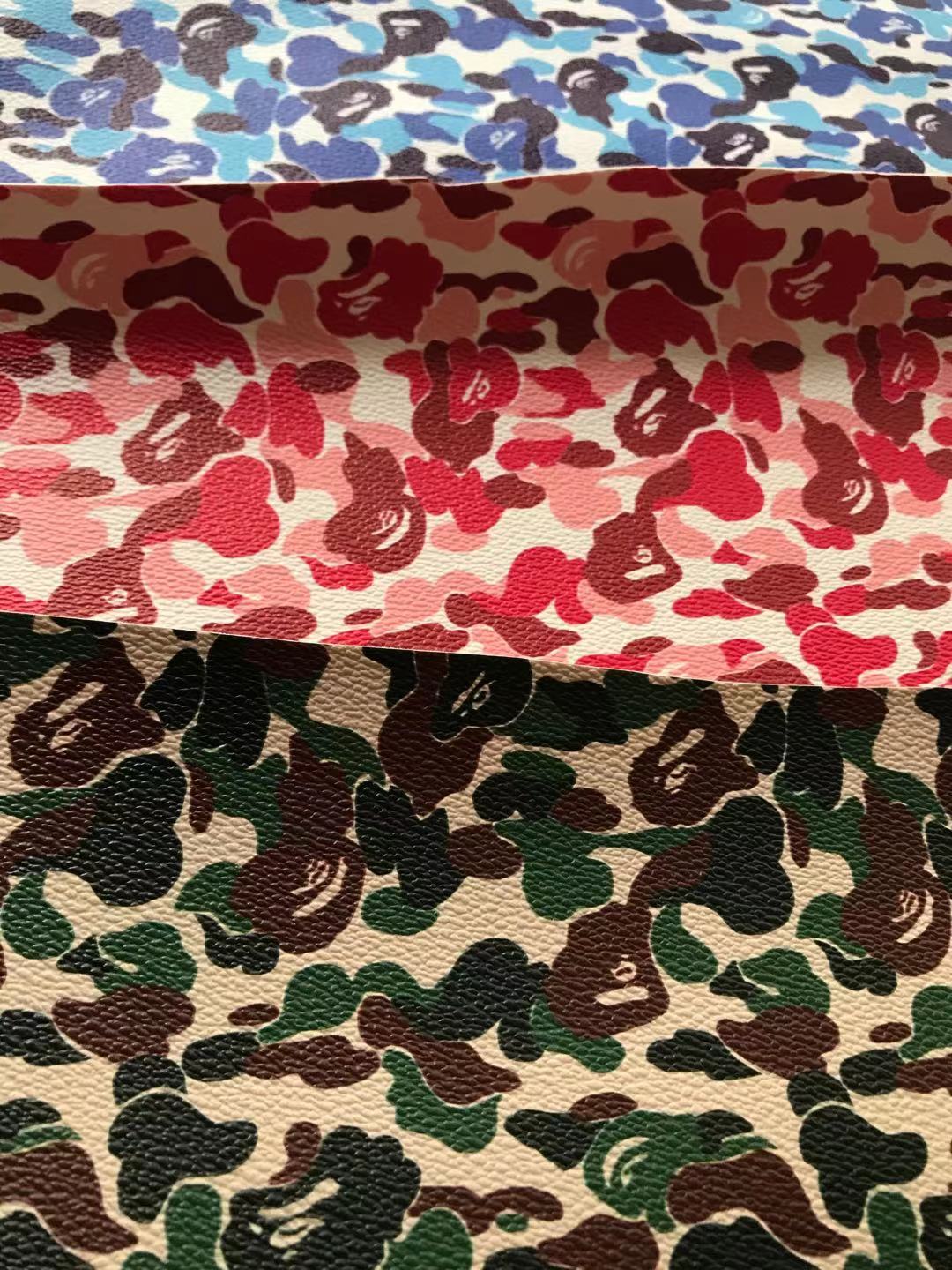 Blaues Bape-Kunstleder für individuelle Sneaker