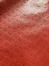 Load image into Gallery viewer, Red Embossed LV Soft Leather Material for Custom