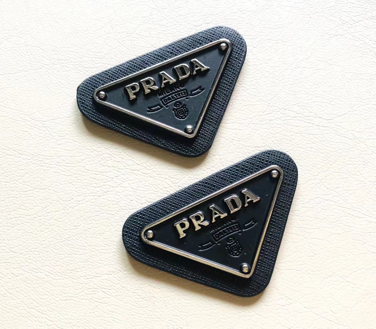 Prada Patches Metal Badges