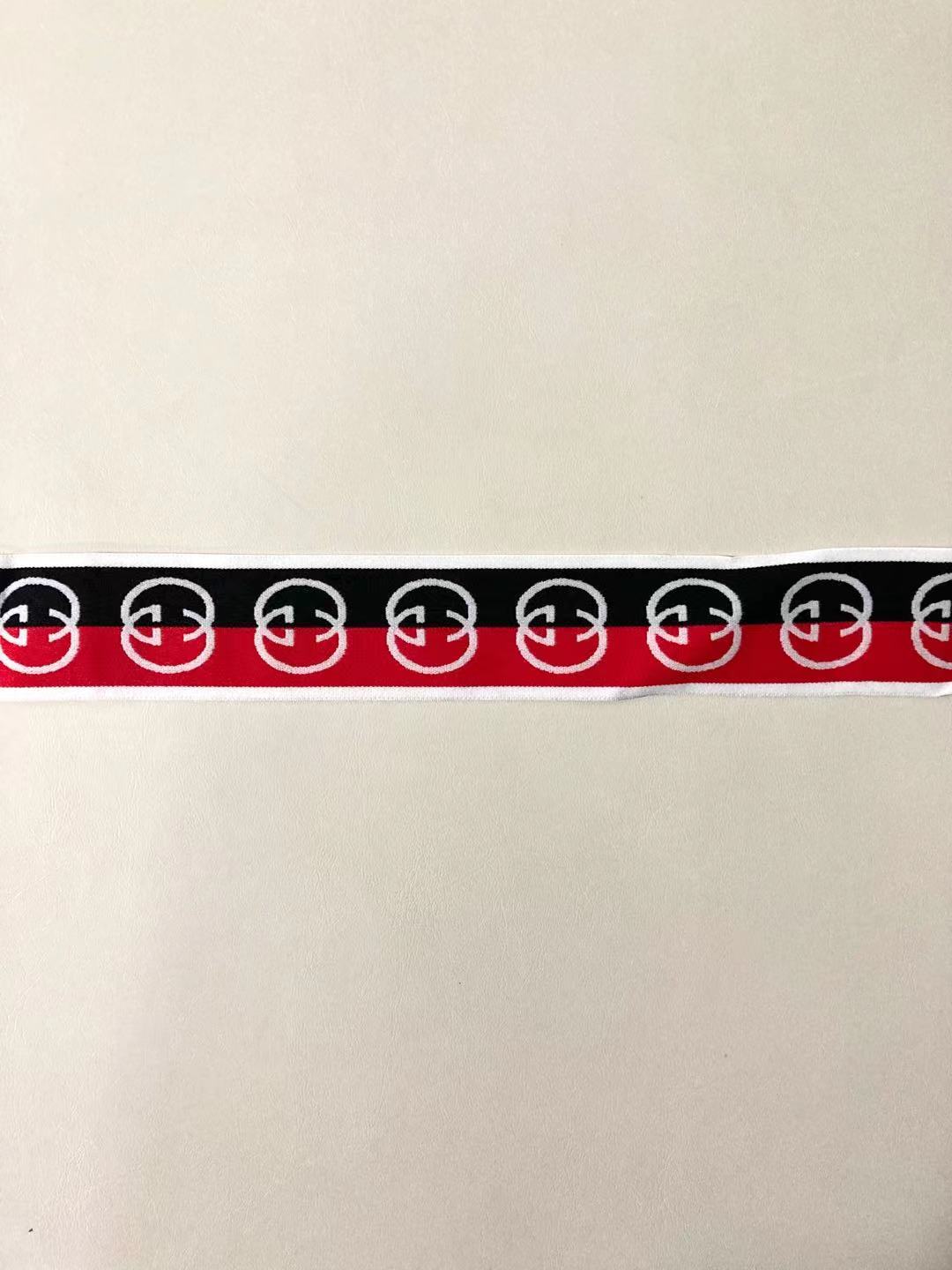 Black Red GG Gucci Elastic Straps