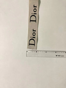 Cream Dior Letter Elastic Straps