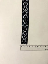 Load image into Gallery viewer, Black and White LV Elastic Straps
