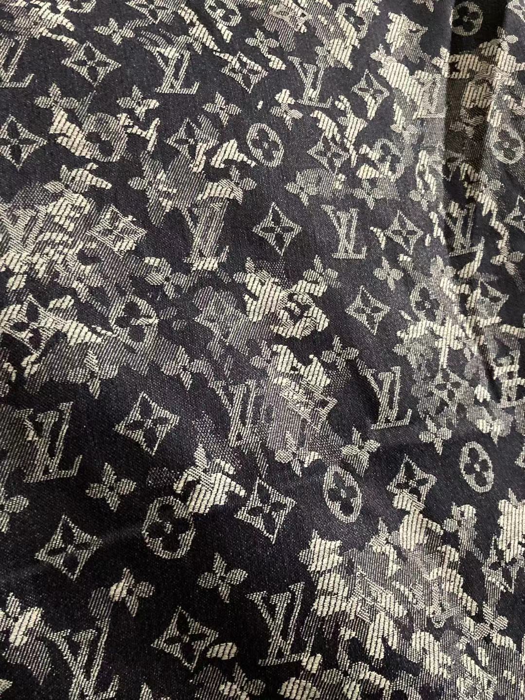 LV Denim Camouflage Baumwollstoff für individuelle Jacke