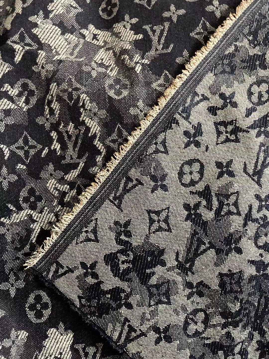 LV Denim Camouflage Baumwollstoff für individuelle Jacke