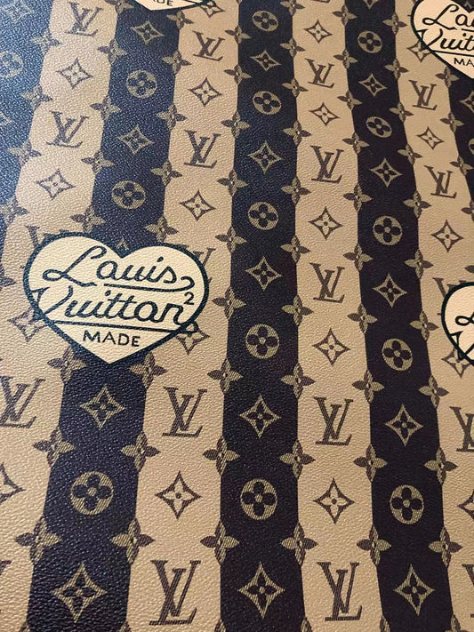 Cuir fabriqué par LV Nigo à rayures Vantage pour sacs de baskets personnalisés