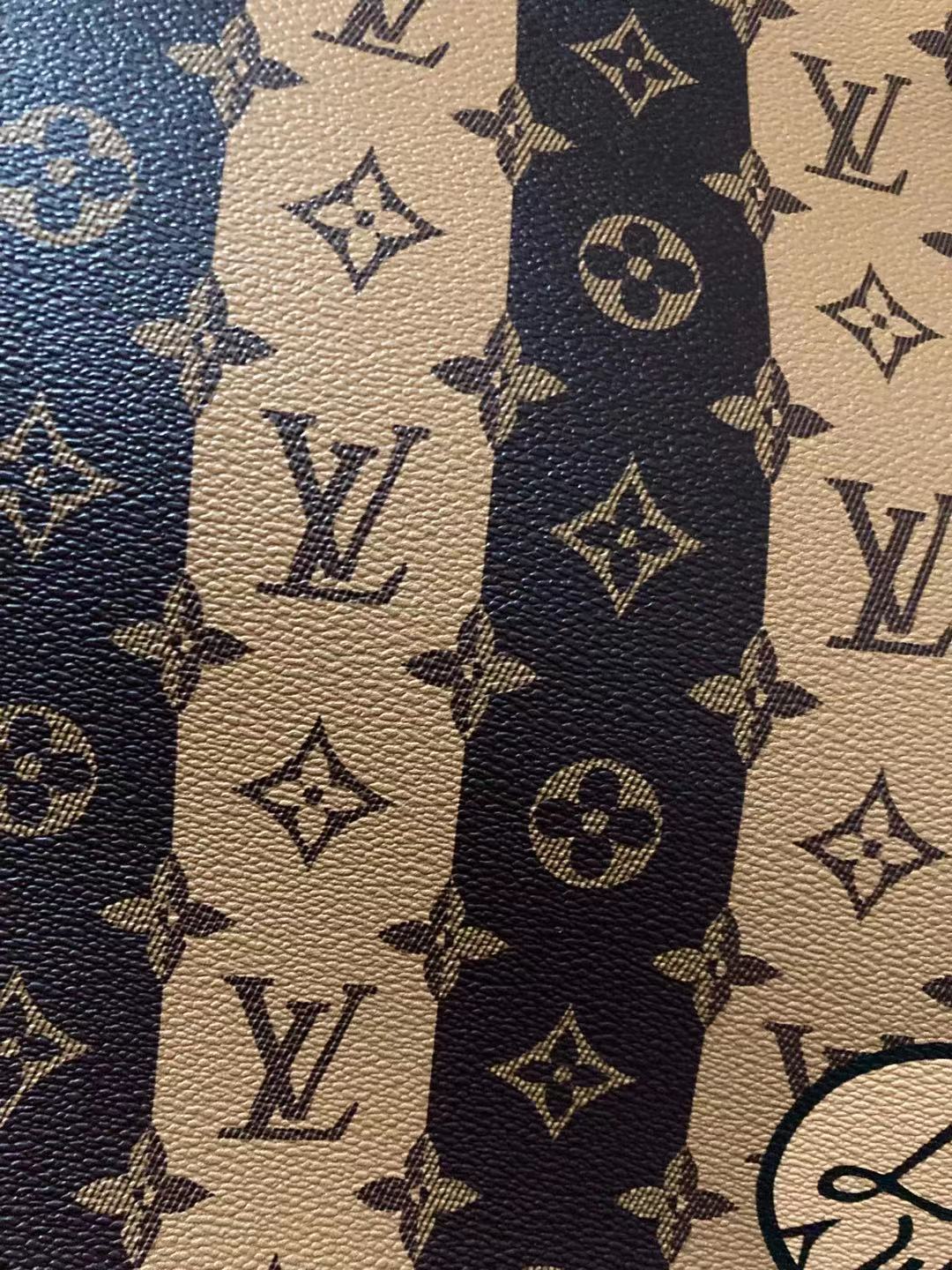 Cuir fabriqué par LV Nigo à rayures Vantage pour sacs de baskets personnalisés