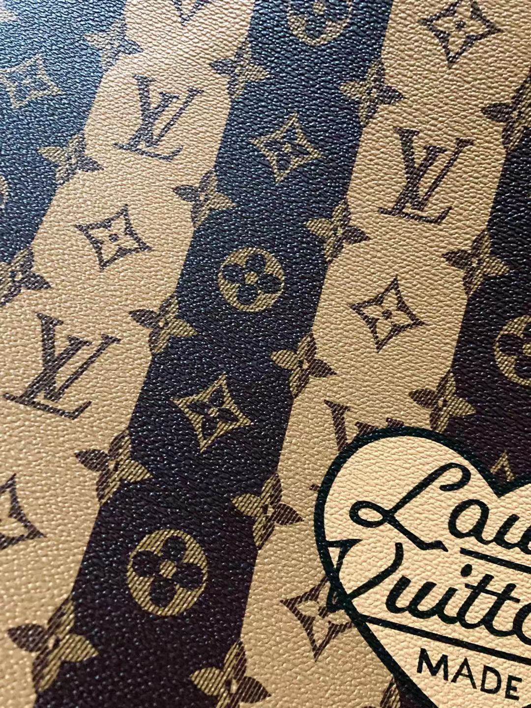 Cuir fabriqué par LV Nigo à rayures Vantage pour sacs de baskets personnalisés