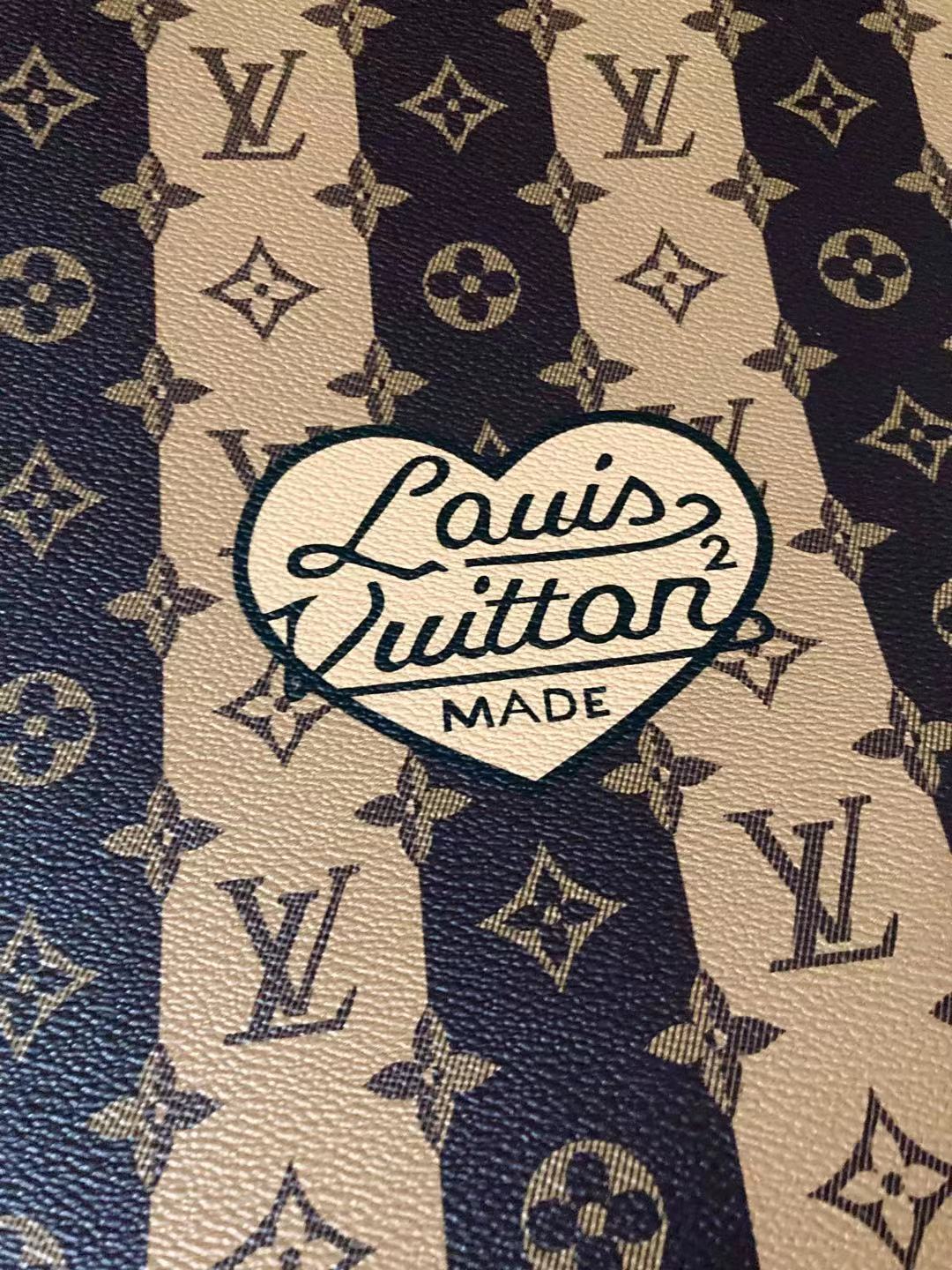 Cuir fabriqué par LV Nigo à rayures Vantage pour sacs de baskets personnalisés