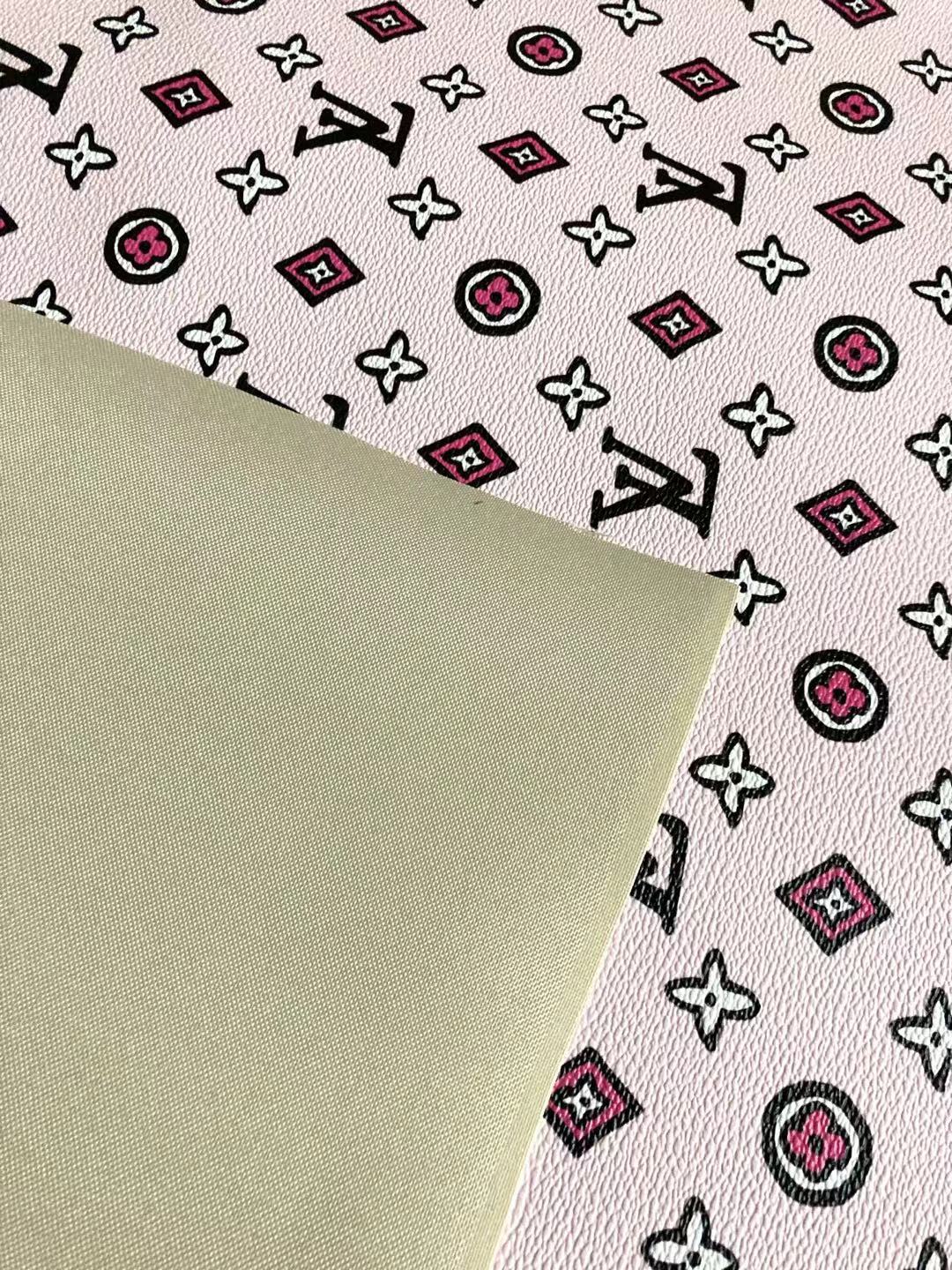 Mark Painting LV-Monogramm aus rosa Leder für individuelle Sneakers