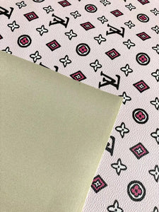 Mark Painting LV Monogram Pink Leather for Custom Sneakers