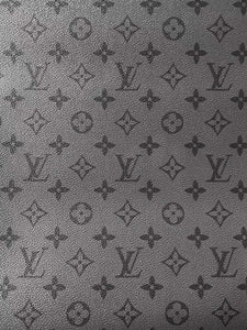 Premium Grey Black LV Leather for Wallet Custom Sneakers