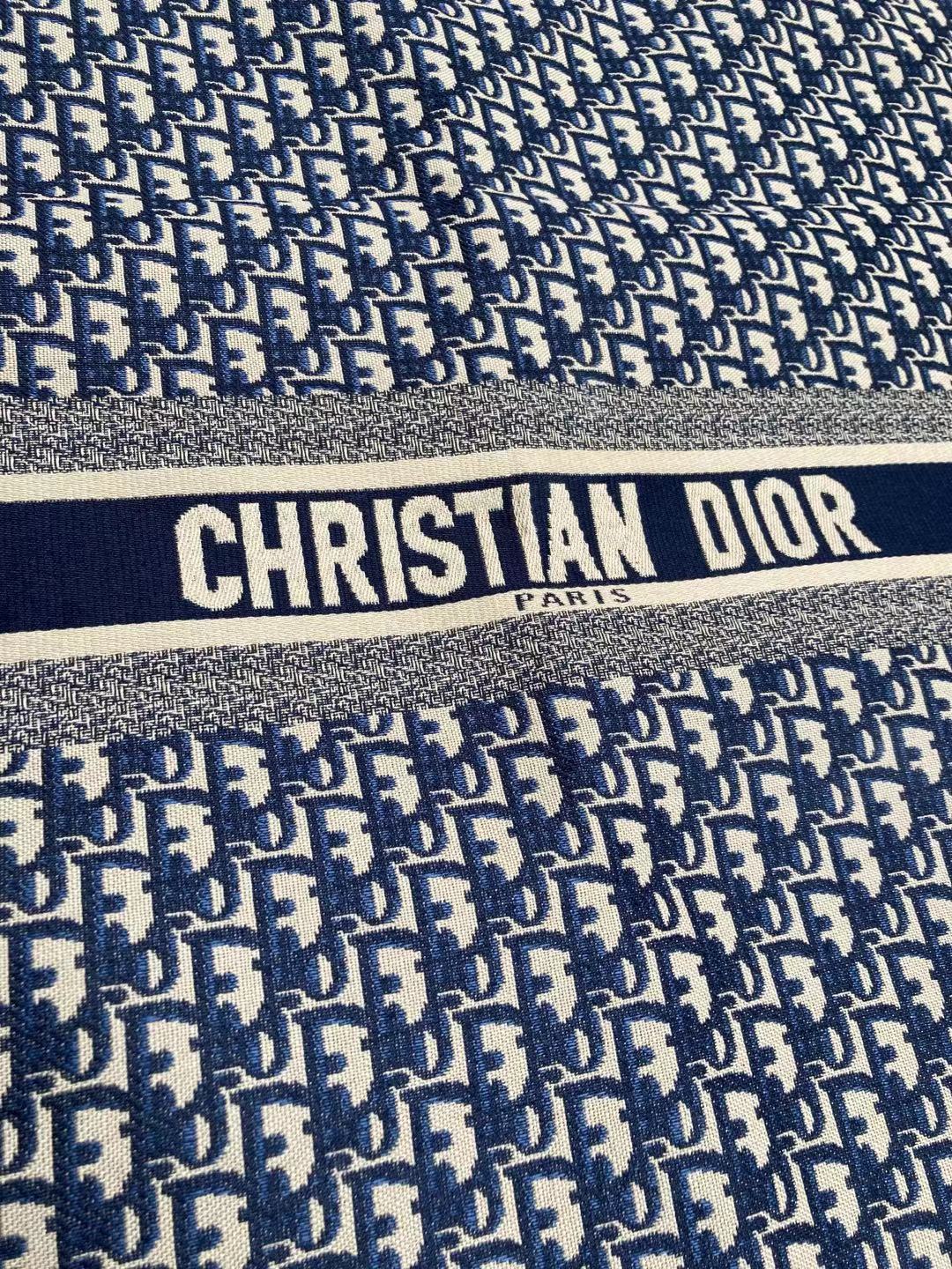 Marineblauer Dior-Schriftzugstoff für Taschen, individuell gestaltete Sneakers