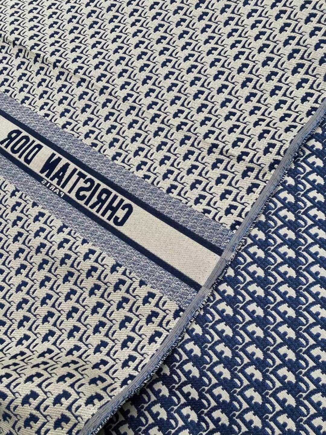 Marineblauer Dior-Schriftzugstoff für Taschen, individuell gestaltete Sneakers