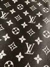 Load image into Gallery viewer, Classic Black White LV Monogram Leather for Custom Sneakers