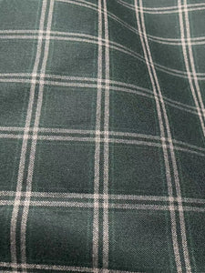 Dark Green Premium Check Fabric