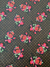 Load image into Gallery viewer, Brown LV Big Flower Leather Fabric Custom Material for Sneaker