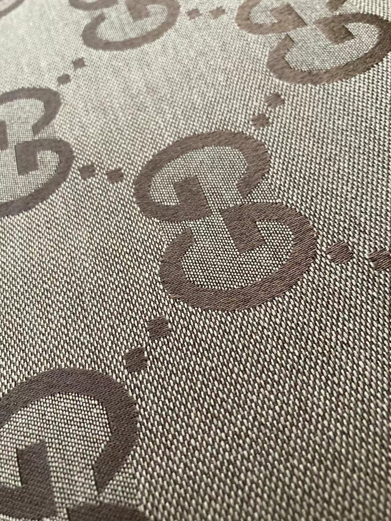 Trending New Big GG Gucci Brown Cotton Fabric for Clothing