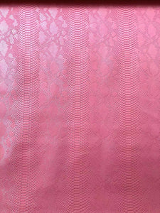 Pink Snake Skin Leather for Custom Sneaker Sofa Furniture