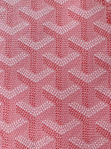 Original Quality Pink Goyard Canvas Fabric for Custom Sneakers Car Interior