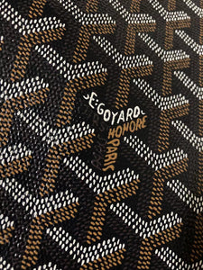 Premium Original Classic Black Brown Goyard Fabric for Bag Furniture Custom