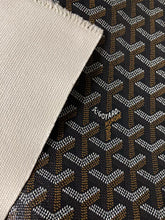 Load image into Gallery viewer, Premium Original Classic Black Brown Goyard Fabric for Bag Furniture Custom