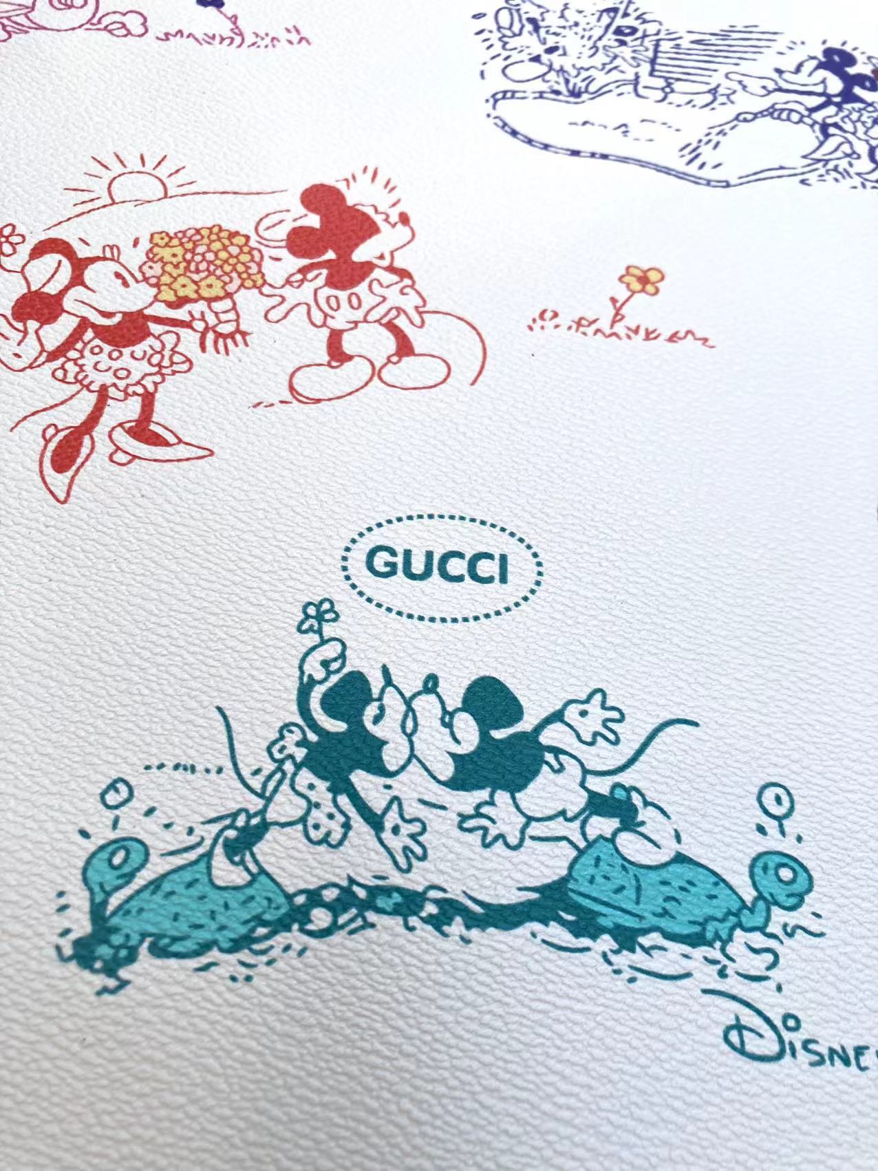 Trendiges Mickey Gucci-Ledermaterial für Sonderanfertigungen