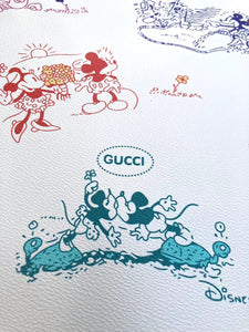 Trending Mickey Gucci Leather Material for Custom