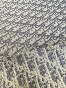 Classic Grey Dior Fabric for Bag Custom Sneakers