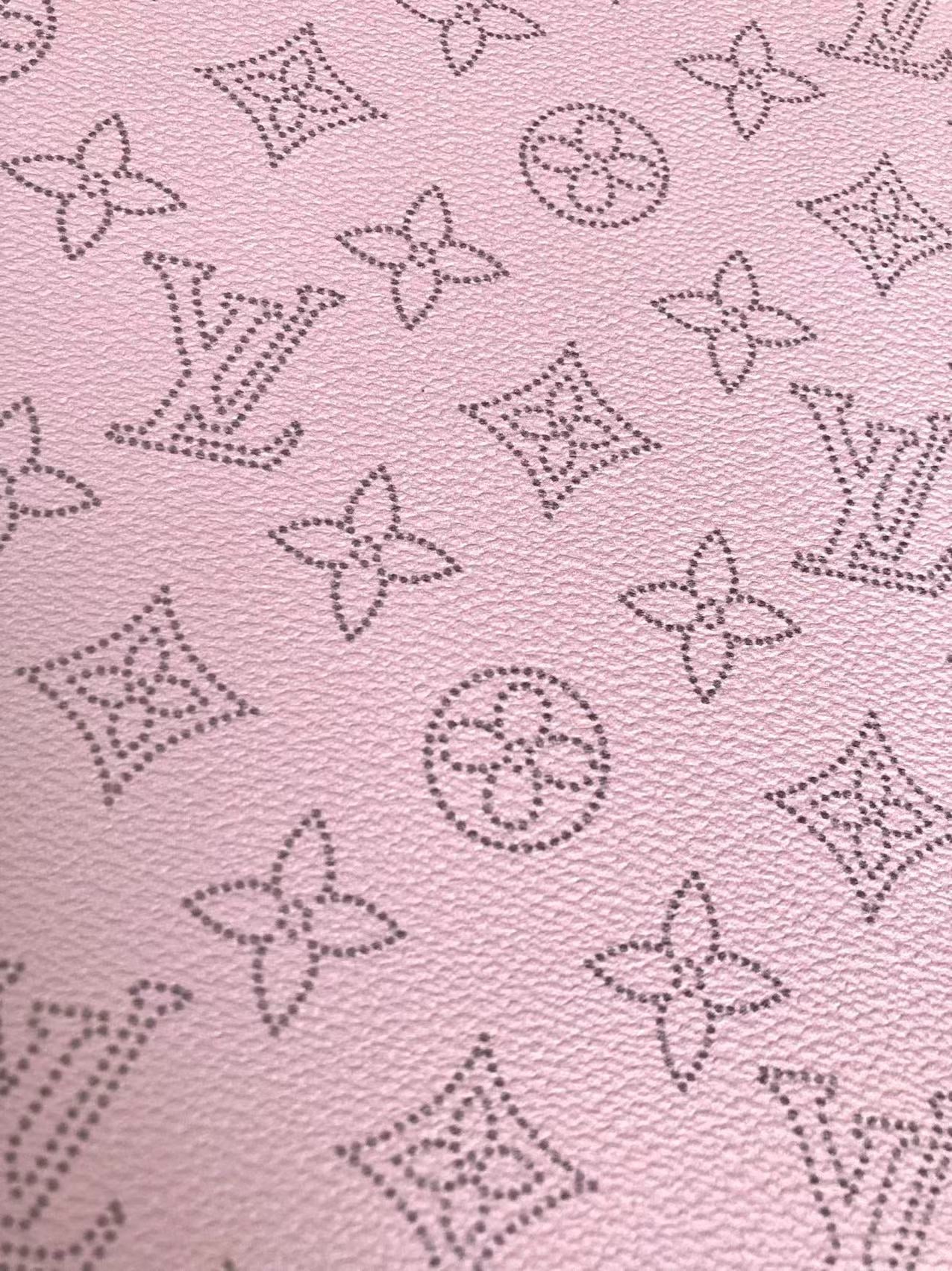 Pink Dot LV Leder für individuelle Sneaker-Tasche, handgefertigt