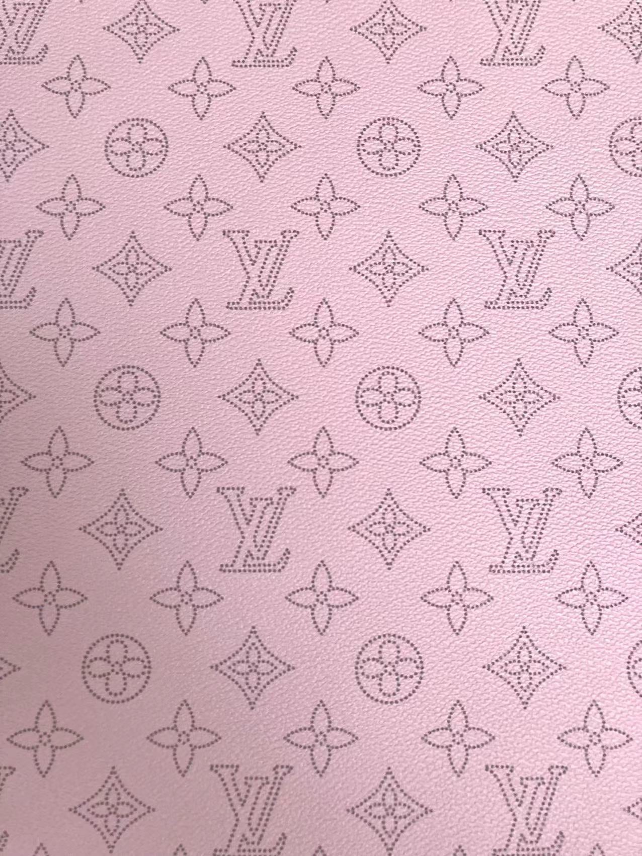 Pink Dot LV Leather for Custom Sneakers Bag Handcrafted