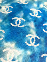 Load image into Gallery viewer, Blue Halo Dyeing Chanel Leather Vinyl for Custom Handmade