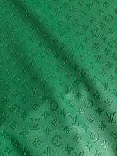 Load image into Gallery viewer, Dark Green Embossed Soft LV Leather for Handmade Sewing Custom
