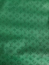 Load image into Gallery viewer, Dark Green Embossed Soft LV Leather for Handmade Sewing Custom