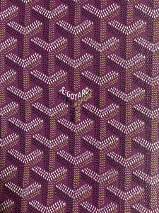 Purple Goyard Leather Canvas for Custom Furniture Fabric Sold by