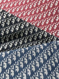 Navy Blue Dior Fabric for Custom Sneaker Bag