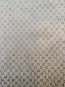 Gold Gucci Cotton Jacquard Fabric for Custom Clothing
