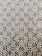 Load image into Gallery viewer, Gold Gucci Cotton Jacquard Fabric for Custom Clothing