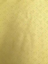 Load image into Gallery viewer, Light Yellow Embossed LV Leather for Custom Sneakers Upholstery