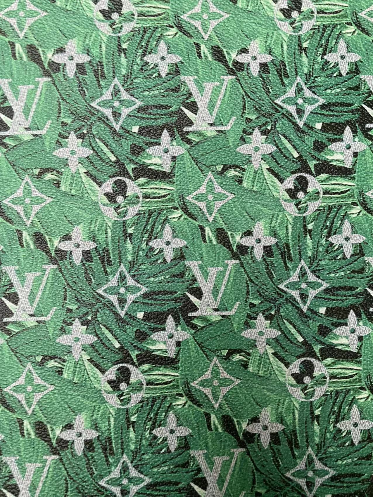 Nouvelle tendance Green Forest Camo LV pour baskets personnalisées fabriquées à la main