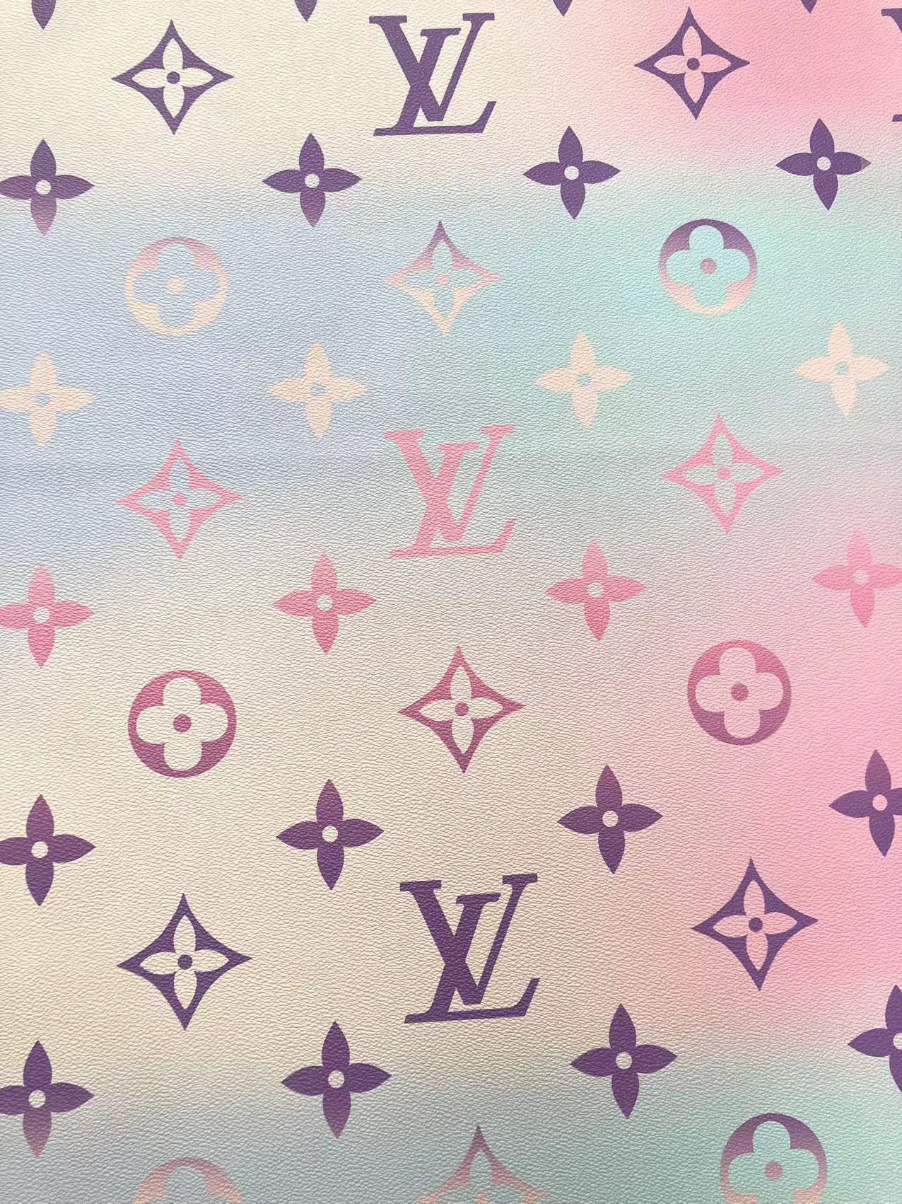 Light Pink Blue By the Pool LV Vinyl for Custom