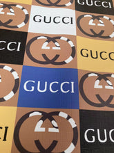 Load image into Gallery viewer, Colorful Gucci Square Symbol Leather Vinyl for Custom