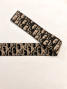 Brown Dior Elastic Band Strap Wrap
