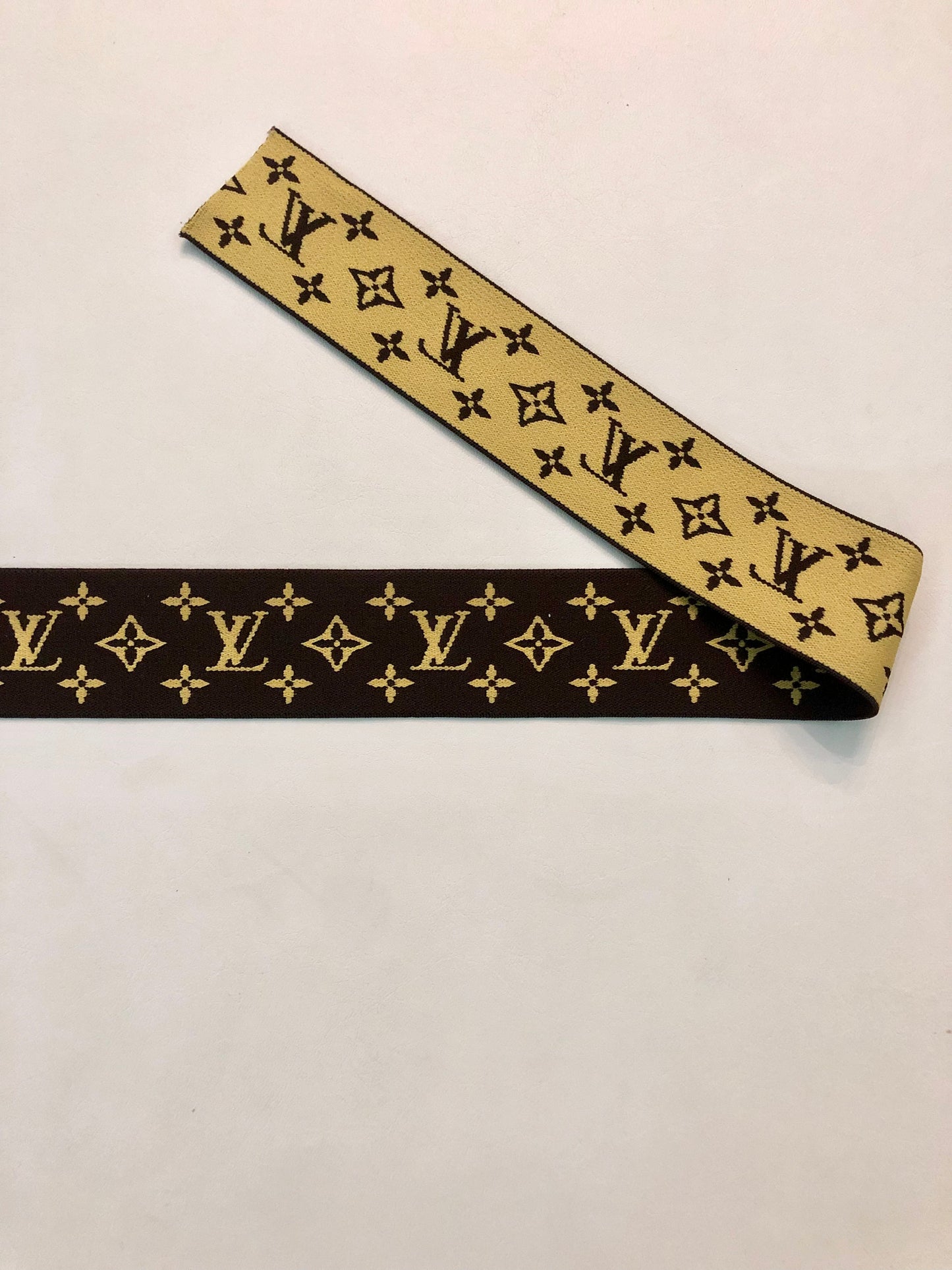 Yellow LV Elastic Band Strap Wrap