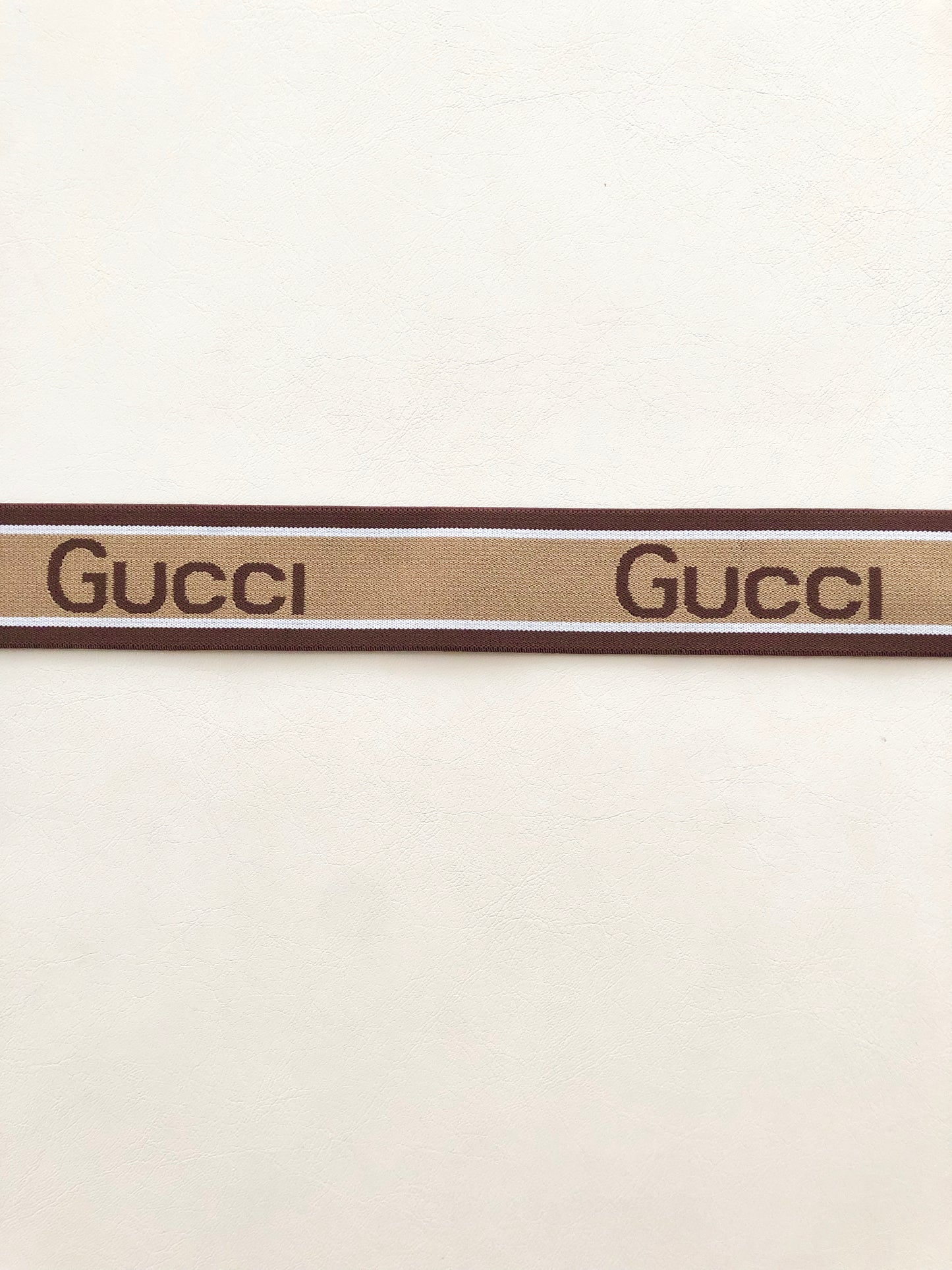 Brown Burgundy Gucci Elastic Band Straps