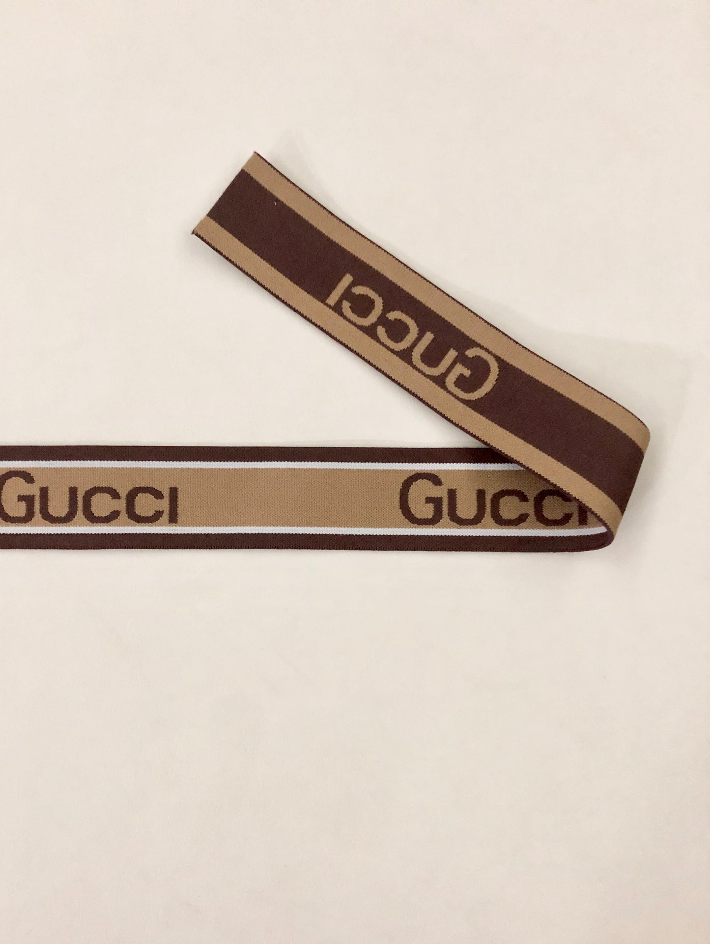 Sangles élastiques marron bordeaux Gucci