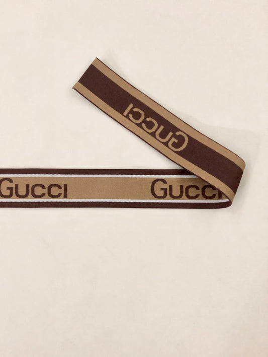 Sangles élastiques marron bordeaux Gucci