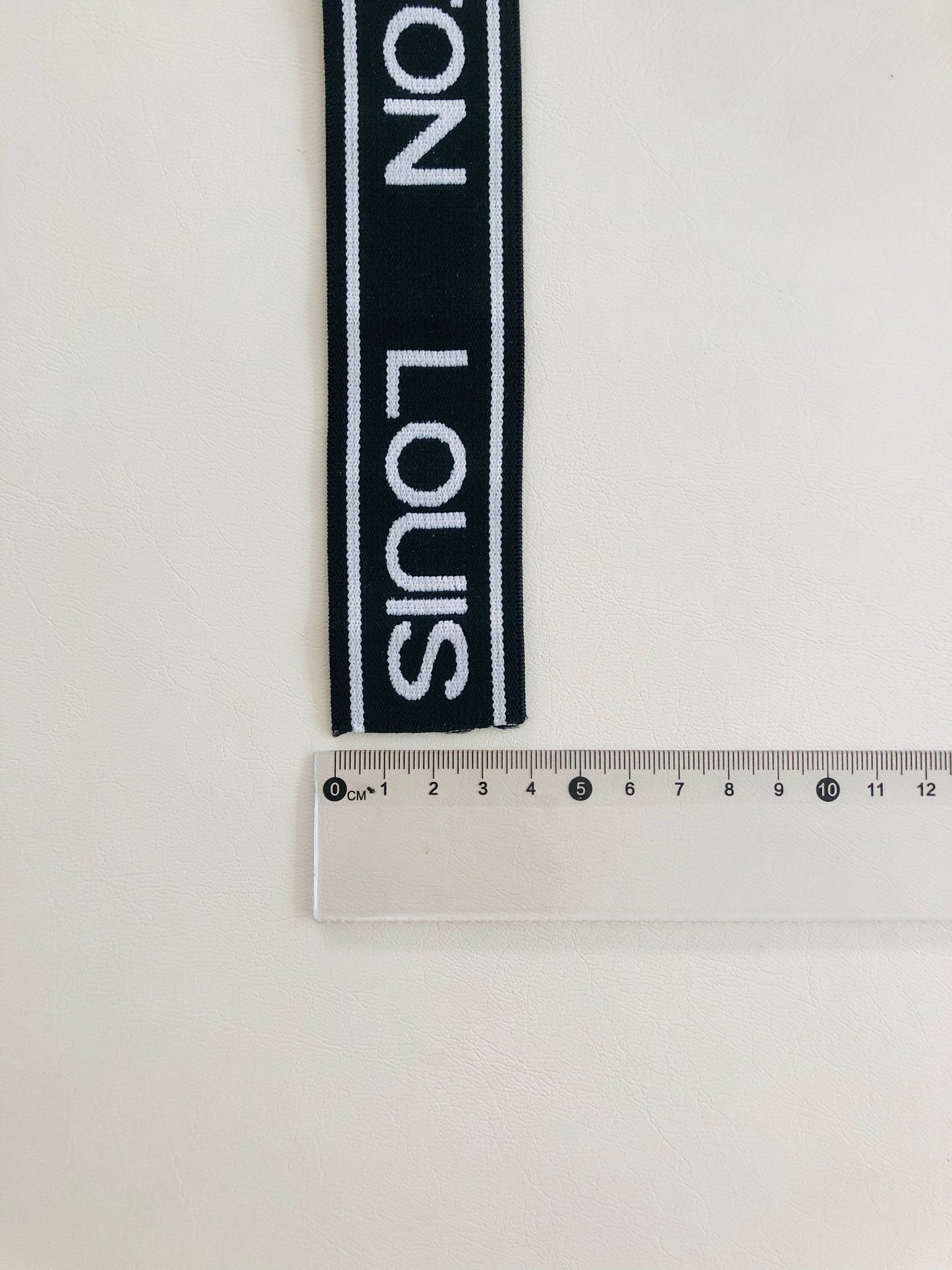 Black White LV Letter Elastic Band Straps